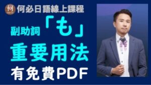 副助詞も的重要用法意思